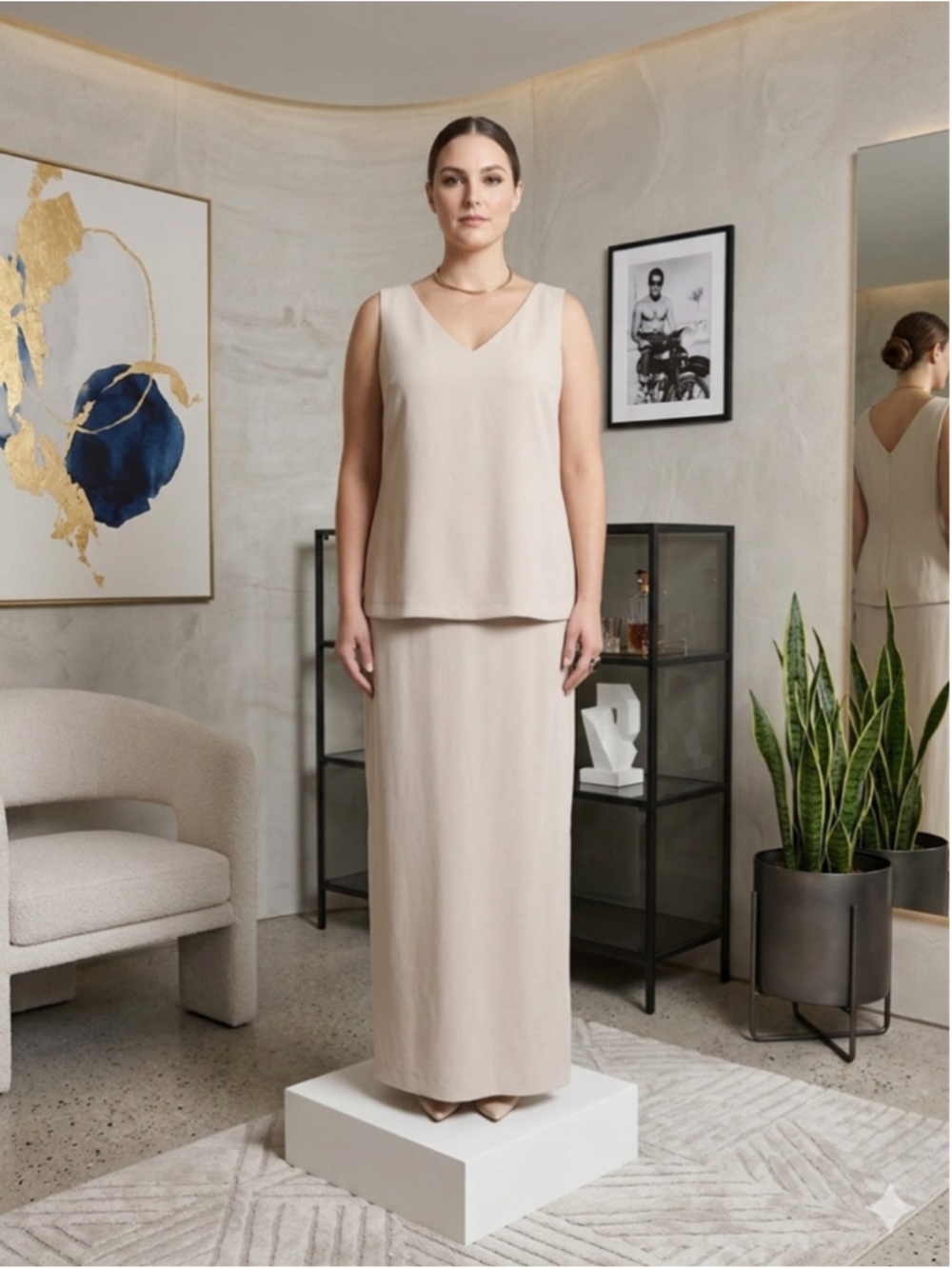 Jeffrey & Darla Evening by Tom Barra Vintage Maxi Dress